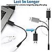 Kulaklık ses adaptörü USB 3.5mm USB AUX Adaptörü PC, Dizüstü PC, PS4, Windows, Mac, Linux KINAPTR thumbnail 4