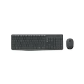 Logitech MK235 Kablosuz Klavye-Mouse Set Gri thumbnail 1