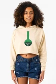 Breaking Bad Merch Bej Kadın Crop Kapşonlu thumbnail 1
