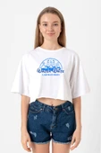 Breaking Bad Walter White Laboratories Beyaz Kadın Crop Tshirt thumbnail 1