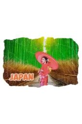 Japonya Temalı Fresco Magnet thumbnail 3