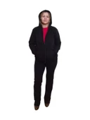 Siyah Kapüşonlu Unisex Sweat Hırka thumbnail 3