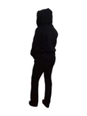 Siyah Kapüşonlu Unisex Sweat Hırka thumbnail 4