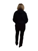 Siyah Kapüşonlu Unisex Sweat Hırka thumbnail 5