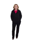Siyah Kapüşonlu Unisex Sweat Hırka thumbnail 1