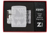 Zippo Armor Flame Polished Chrome Dizayn Çakmak thumbnail 5