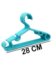 6 Adet Plastik 28cm Kıyafet Elbise Askısı thumbnail 2