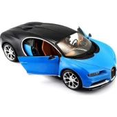 Maisto 1/24 Bugatti Chiron Mavi Model Araba thumbnail 2