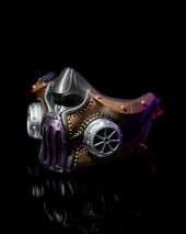 Steampunk Cadılar Bayramı Yüz Maskesi thumbnail 2