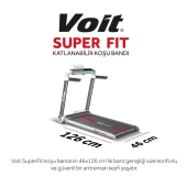 Voit Super Fit Katlanabilir Koşu Bandı (1VTKBSPRFT) thumbnail 6