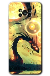 Poco x3 Pro Kılıf HD Desen Baskılı Arka Kapak - Digital Dragon thumbnail 2