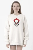 Pennywise Face Beyaz Kadın 2ip Sweatshirt thumbnail 1
