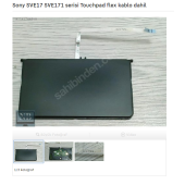 Sony SVE17 SVE171 serisi Touchpad flex kablo dahil thumbnail 1