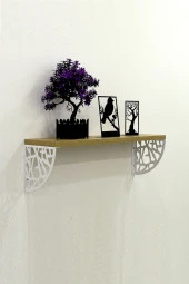 Erva Oval Raf Çatlak Desen 60cm Meşe thumbnail 1