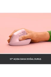 LOGITECH Lift Kablosz Dikey Mouse Pembe 910-006478 thumbnail 1
