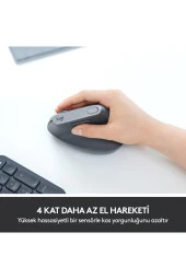 LOGITECH Mx Vertıcal Gelişmiş Ergonomik Mouse-Siyah 910-005448 thumbnail 5