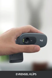logitech  C270 HD 720p Mikrofonlu Web Kamerası - Siyah thumbnail 5