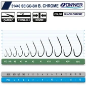 Owner 51440 Seigo-Bh Black Chrome İğne thumbnail 2