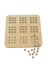 Ahşap Sudoku Oyunu 25*25 Cm thumbnail 2