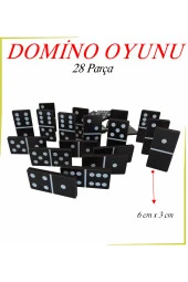 Ahşap Klasik Domino Oyunu 28 Parça thumbnail 2