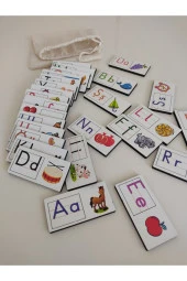Renkli Resimli Alfabe Domino Puzzle thumbnail 3