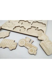 Montessori Araçlar Boyama Puzzle thumbnail 2