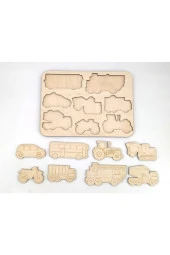 Montessori Araçlar Boyama Puzzle thumbnail 3