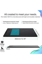 Huion HS610 10x6.25" Grafik Tablet thumbnail 7