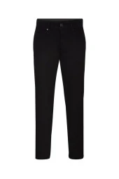 Süvari Slim Fit Gabardin Siyah Pantolon thumbnail 1