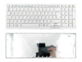 Sony Vaio VPCEB4C5E VPCEB4D4E VPCEB4E0E VPCEB4E1E Beyaz Klavye TR/ Çerçeveli thumbnail 1