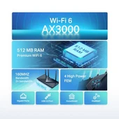 TP-Link Archer AX55 AX3000 4 Port 3000 Mbps Router thumbnail 3