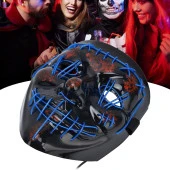 Halloween Maske Neon Mavi Işıklı thumbnail 2