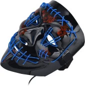 Halloween Maske Neon Mavi Işıklı thumbnail 3