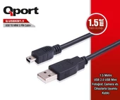 Qport Q-USBKM1.5 5Pin 1.5Mt USB 2.0 Data Kablosu thumbnail 3