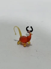 El Yapımı Mini Murano Cam İnek Biblo A154-08 thumbnail 2