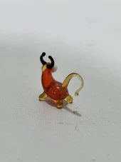El Yapımı Mini Murano Cam İnek Biblo A154-08 thumbnail 3