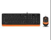 A4 TECH F1010 Q USB TURUNCU MM KLAVYE+OPTİK MOUSE thumbnail 1