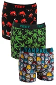 TEET Erkek Boxer Pamuklu Desenli Premium 9'lu Set thumbnail 11