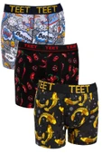 TEET Erkek Boxer Pamuklu Desenli Premium 9'lu Set thumbnail 7