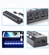 Zhltools Hispeed Usb 2.0 7 İn 1 Hub Siyah thumbnail 7
