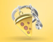 Metalmorphose Pizza Anahtarlık thumbnail 1