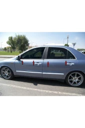 Fiat Marea (1997-2002) Krom Paslanmaz Cam Çıtası 4 Parça thumbnail 1