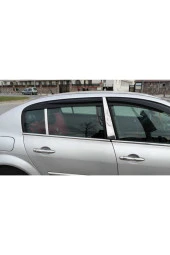 Renault Megane 2 Cam Krom Kapı Direği 4 Parça 2003-2008 Paslanmaz thumbnail 3