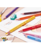 Bic Kids Evolution Jumbo Üçgen Kuru Boya Seti 12 Renk thumbnail 4