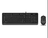 A4 TECH F1010 Q USB GRİ TR MM KLAVYE+OPTİK MOUSE thumbnail 1