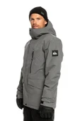 Quiksılver Mıssıon Solıd Jk Erkek Gri Snowboard Montu thumbnail 2