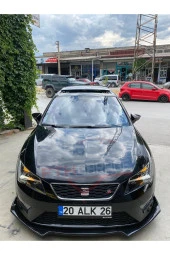 Seat Leon Mk3 Ön Lip - Esnek 3 Parça Kanatlı Lip thumbnail 2