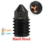 Bambu Lab Sertleştirilmiş CHT Çelik Nozzle 500°C(1.0mm) thumbnail 5