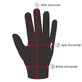 Apia Su Geçirmez (Termal) Eldiven Black/Black  Medium 23.8 cm thumbnail 2