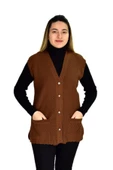 Kadın Cepli Triko Yelek BGL-ST03345 thumbnail 1